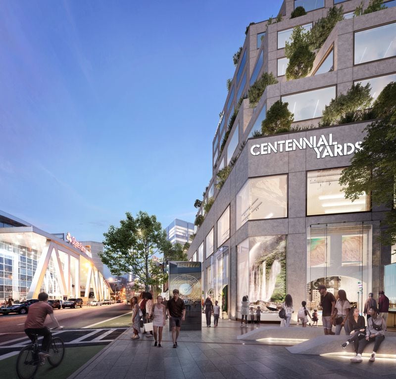 A rendering of the Centennial Yards project, a development that will invest millions of dollars into affordable housing, economic growth, and workforce training. (Courtesy of City of Atlanta)