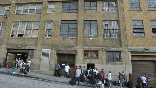 The embattled Peachtree-Pine homeless shelter is set to close by September. AJC file photo