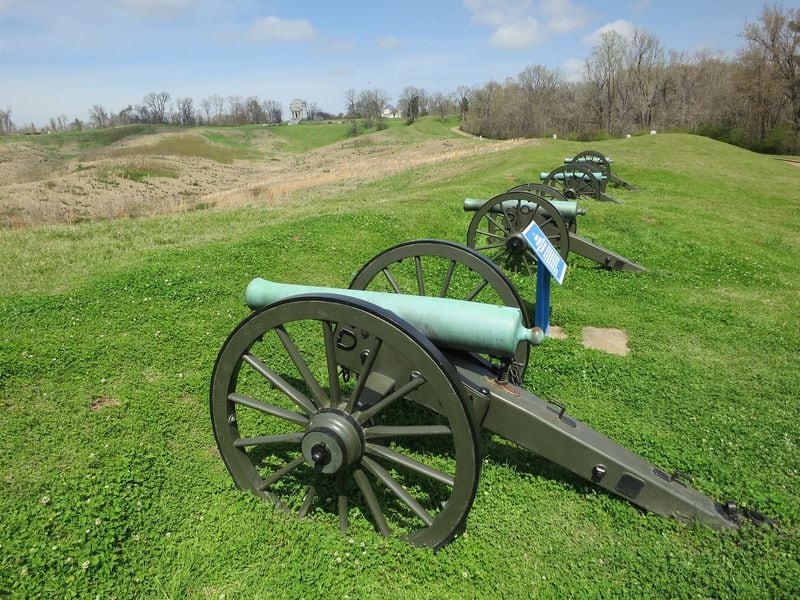 Field cannons at Vicksburg National Military Park in Vicksburg, Mississippi. Contributed by Wesley K.H. Teo