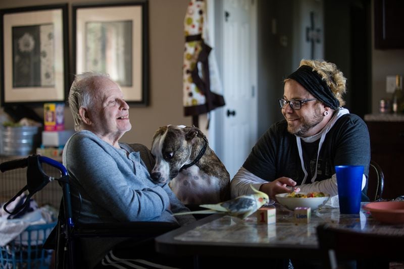 For more than a decade Vince Zangaro cared for his father Albert Zangaro, who suffered from Alzheimer’s disease. Albert's cockatiel Chappie was almost always by Albert's side. Albert died April 10. BITA HONARVAR/SPECIAL