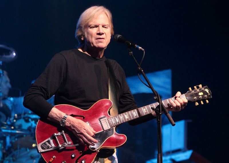Justin Hayward of the classic rock band the Moody Blues performs in concert at the American Music Theater on March 12, 2014, in Lancaster, Pa. CONTRIBUTED BY OWEN SWEENEY/INVISION/AP