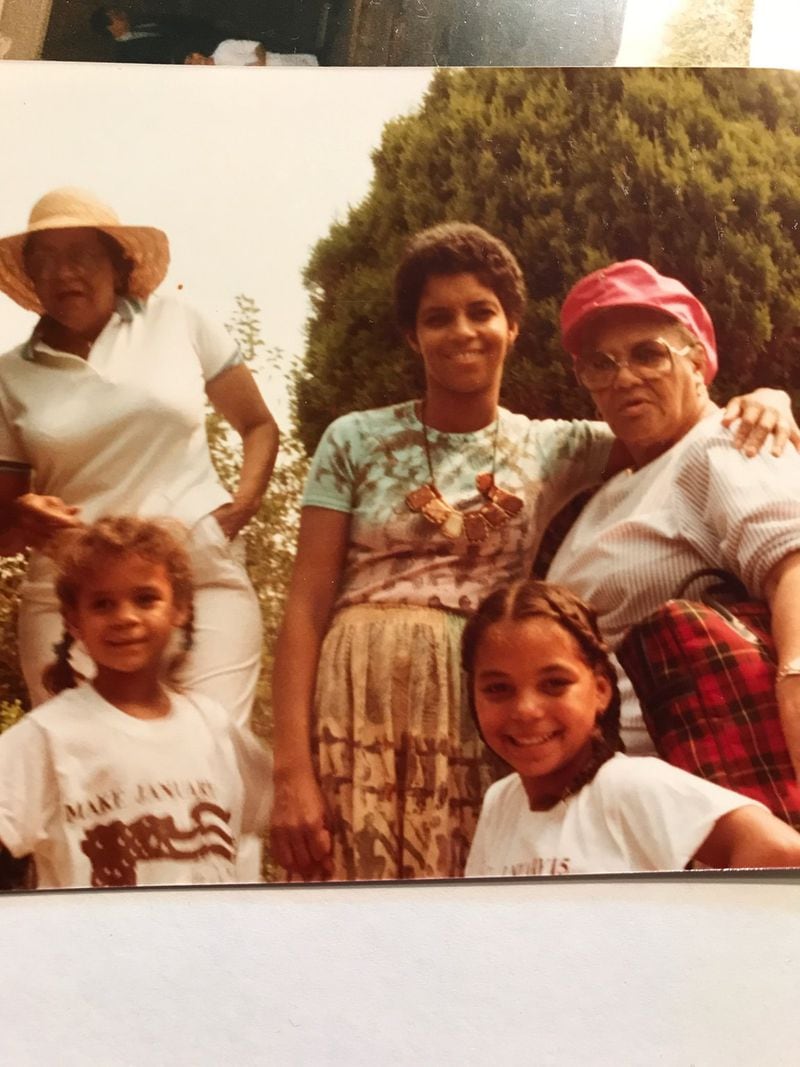 Shirley Franklin and her family at the anniversary of the March on Washington in 1983. (Photo courtesy Shirley Franklin)
