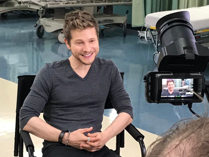 Matt Czuchry on the set of "The Resident" September 6, 2018 in Conyers. CREDIT: Rodney Ho/rho@ajc.com