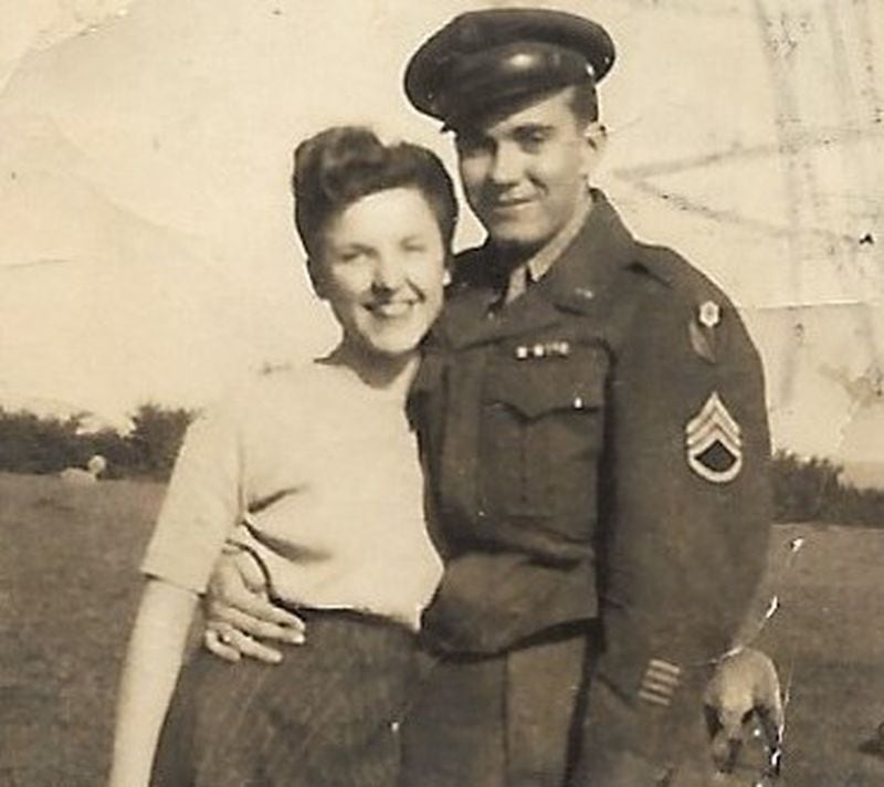 Mollie Parry and Staff Sgt. Bill King met in Abergavenny, Wales, in August 1943. (Courtesy of the Parry family)