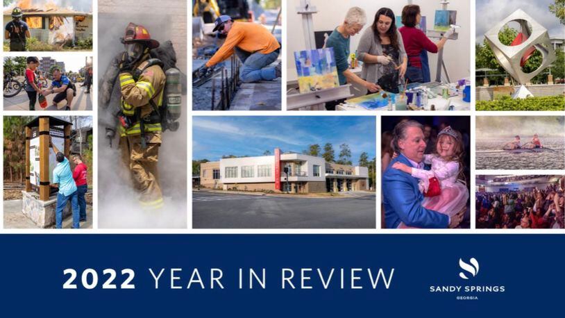 Sandy Springs recently released a 40-page 2022 Year in Review to highlight the city’s accomplishments. COURTESY CITY OF SANDY SPRINGS