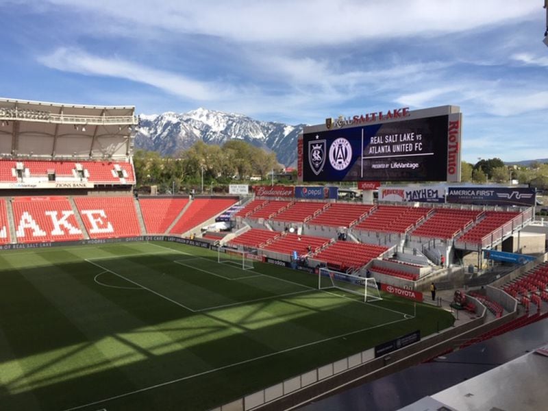 The view from Rio Tinto Stadium.