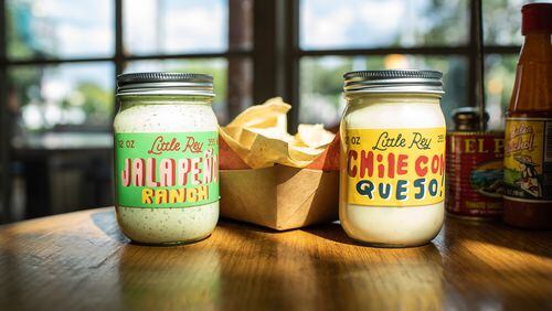 Chile con queso and jalapeno ranch dressing from Little Rey. Courtesy of Little Rey