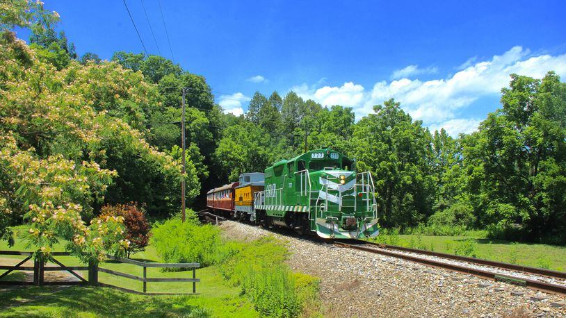 The Great Smoky Mountains Railroad runs six different diesel trains on two routes in North Carolina. 
Courtesy of GSMR.