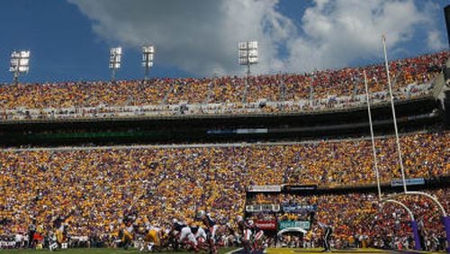 LSU’s Tiger Stadium. At least 30 LSU players have been isolated because of COVID-19.