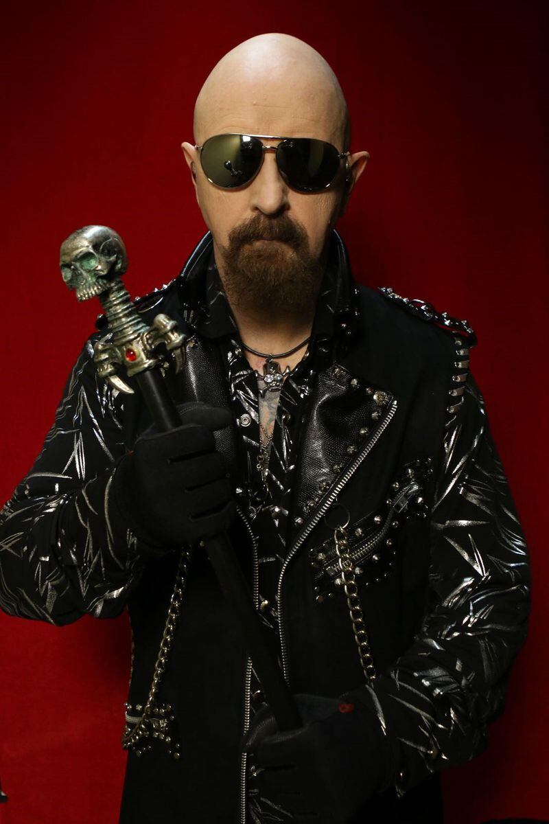 Judas Priest frontman Rob Halford looks menacing, but is a gregarious interview. Photo: Mark Weiss