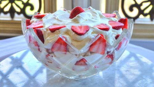 The idea of a trifle dates back centuries, but this Strawberry Trifle can impress modern-day family and friends. STYLING BY MERIDITH FORD / CONTRIBUTED BY CHRIS HUNT PHOTOGRAPHY