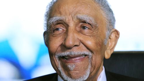 The Rev. Dr. Joseph E. Lowery is all smiles as he arrives to celebrate his 94th birthday with a fundraising event for the Joseph and Evelyn Lowery Institute for Justice and Human Rights at the Delta Flight Museum on Tuesday, Oct. 6, 2015, in Atlanta. Lowery said he was bless and still feels as good as he did at the age of 91! Lowery has been called the “Dean of the Civil Rights Movement”. Curtis Compton / ccompton@ajc.com