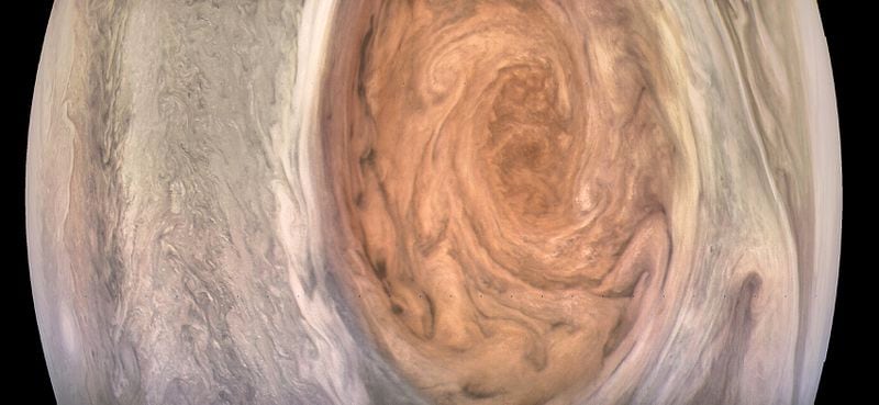 Enhanced-color image of Jupiter’s Great Red Spot