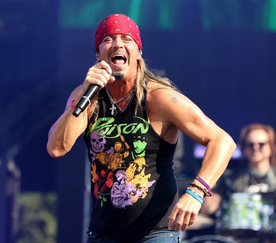 After two years of Covid cancellations, Def Leppard, Motley Crue, Poison and Joan Jett and the Blackhearts rocked sold out Truist Park on Thursday, June 16, 2022.
Robb Cohen for the Atlanta Journal-Constitution