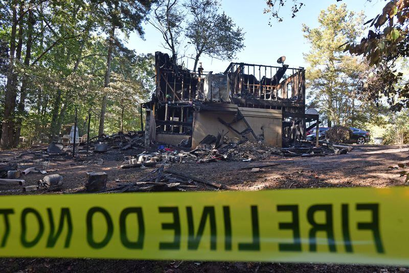 Five people are dead after a fire gutted a home in unincorporated Duluth early Sunday morning.. HYOSUB SHIN / HSHIN@AJC.COM