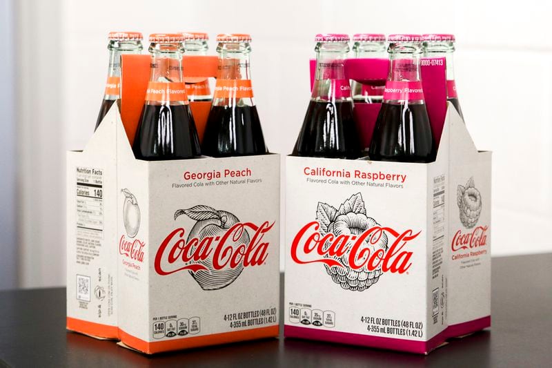 Coca-Cola Georgia Peach and Coca-Cola California Raspberry are the newest flavor releases since Vanilla Coke in 2002.