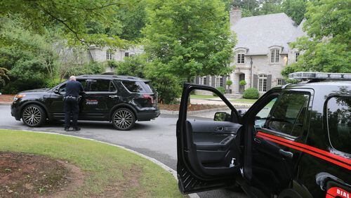 The incident happened just after midnight on Tuesday, May 26, 2015, at a multimillion dollar home on Paces Ridge, a short street off Mt. Paran Road in northwest Atlanta. JOHN SPINK / JSPINK@AJC.COM