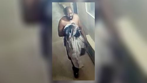 Police are hoping to identify and locate this man, who was seen leaving a DeKalb County motel Thursday morning.