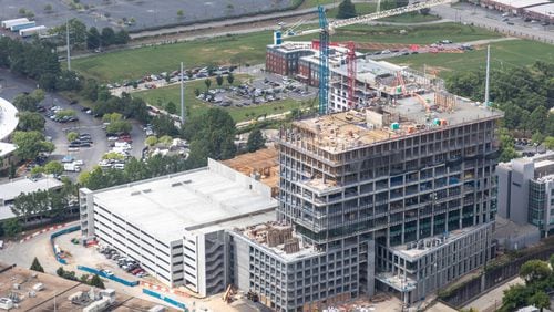 Science Square Labs finished vertical construction in August 2023.