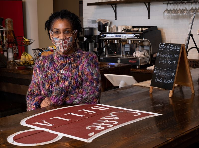Stephanie Thomas was in danger of losing Caffe Bella, the Atlanta coffee shop she opened four years ago, when her landlord demanded she pay her rent in full. The shop was saved when she raised the money by turning to crowd funding. Ben Gray for The Atlanta Journal-Constitution