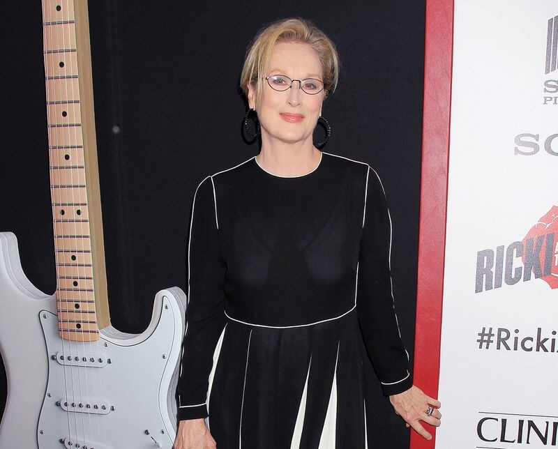 In this image released by Starpix, Meryl Streep poses at the premiere of her film, "Ricki and the Flash," in New York. (Dave Allocca/Starpix via AP)