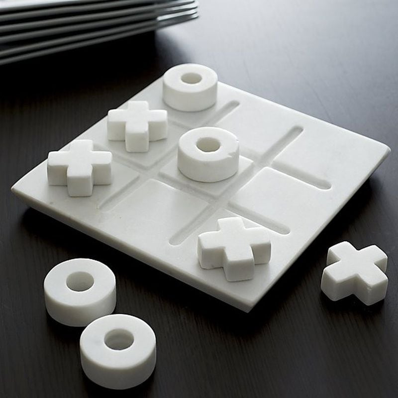Marble Tic-Tac-Toe Game Set. CONTRIBUTED