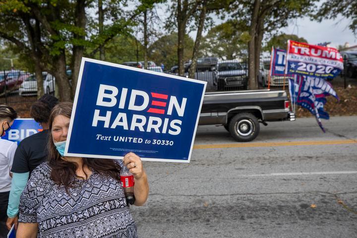Democratic presidential nominee Joe Biden campaigns in Atlanta, Georgia