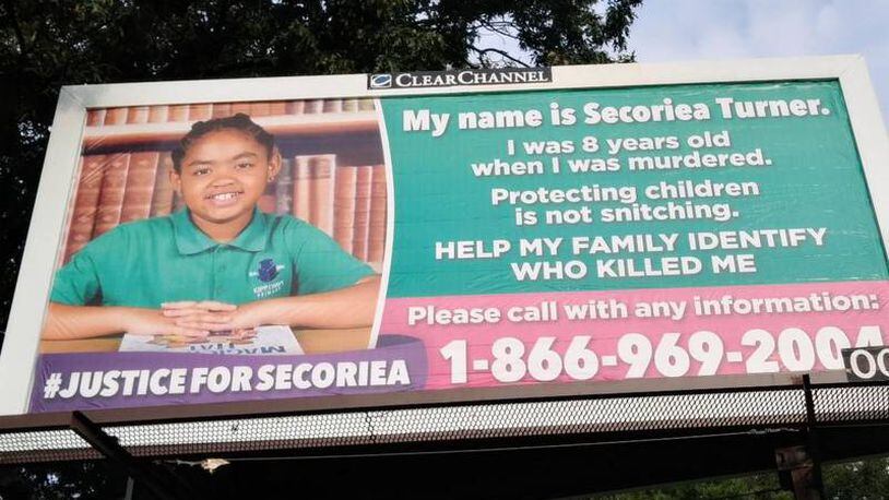 The family of Secoriea Turner put up two billboards along University Avenue where she was killed on July 4. They're asking anyone with information on her death to come forward.