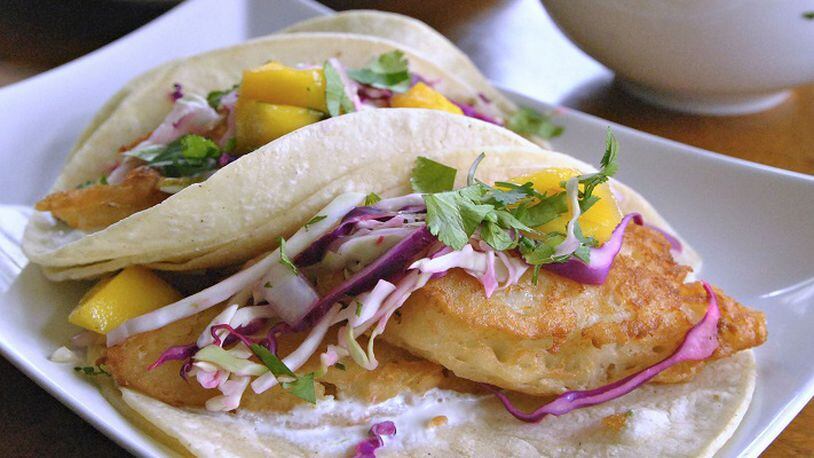 Baja-style Fish Tacos. (Gretchen McKay/Pittsburgh Post-Gazette/TNS)