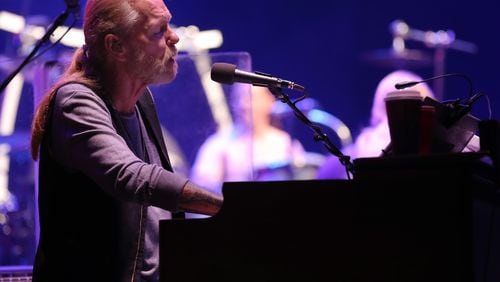 NEW YORK, NY - OCTOBER 28: Gregg Allman of The Allman Brothers Band performs at The Beacon Theatre on October 28, 2014 in New York City. (Photo by Jemal Countess/Getty Images)