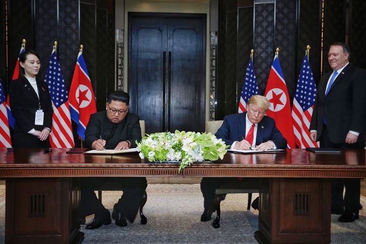 Photos: Trump, Kim Jong Un meet for historic US-North Korea summit