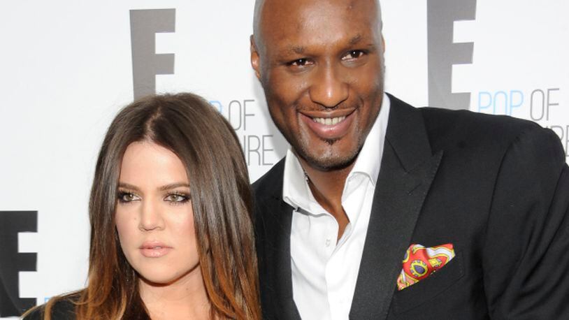 Khloe Kardashian Odom and former husband and NBA star Lamar Odom attend an E! Network upfront event at Gotham Hall in New York in 2012. (AP Photo/Evan Agostini, File)
