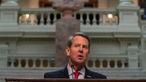 Georgia may have a record amount of money to spend when Gov. Brian Kemp and lawmakers are running for reelection in 2022. (Alyssa Pointer/Atlanta Journal Constitution)