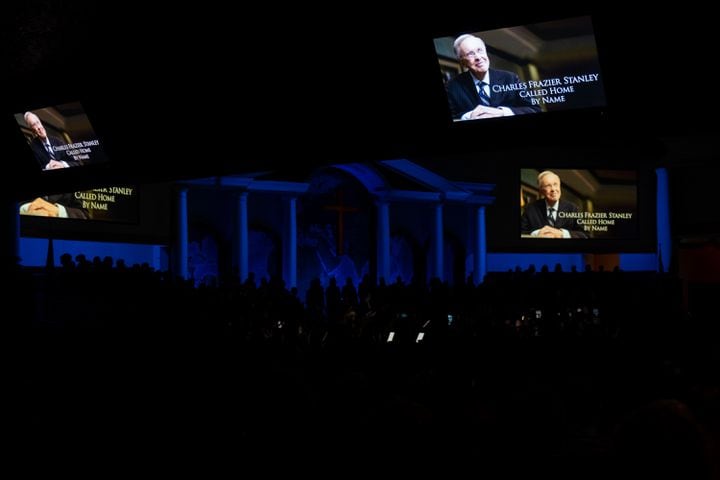 The Legacy Celebration Service for the Rev. Charles F. Stanley is held at First Baptist Atlanta on Sunday, April 23, 2023. He pastored at the church for more than 50 years. (Photo: Ben Gray for The Atlanta Journal-Constitution)