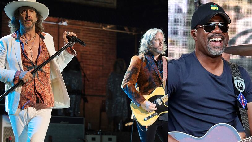 Chris and Rich Robinson of the Black Crowes and Darius Rucker will be at two celebration concerts for R.E.M.'s first EP "Chronic Town" released 40 years ago. AP/Robb Cohen Photography & Video /RobbsPhotos.com