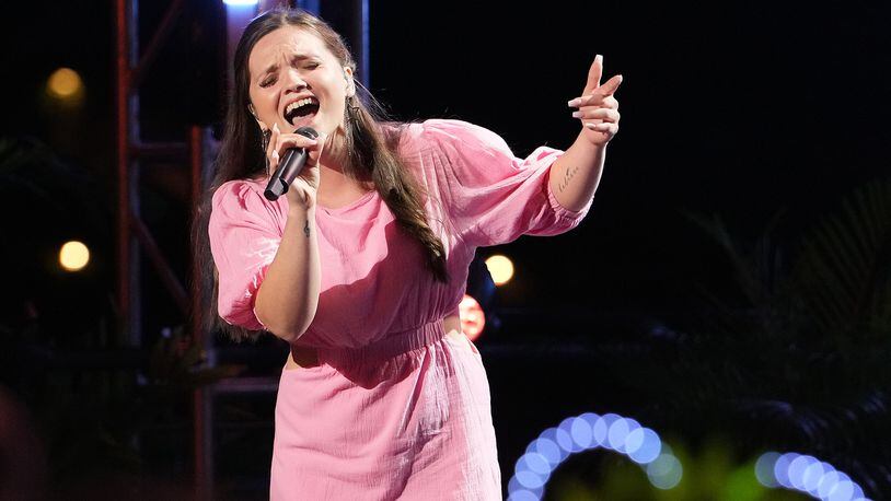 Megan Danielle performing on "American Idol." ABC