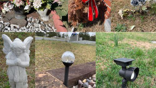 Maintenance will take place during the week of April 19 of Liberty Hill Cemetery by Acworth workers and volunteers, with many items to be removed from the cemetery. (Courtesy of Acworth)