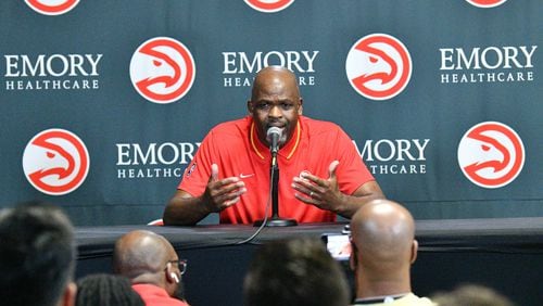 Hawks coach Nate McMillan hoped to bring a close to the incident that occurred last Friday at the team’s shootaround. (Hyosub Shin file photo/ Hyosub.Shin@ajc.com)