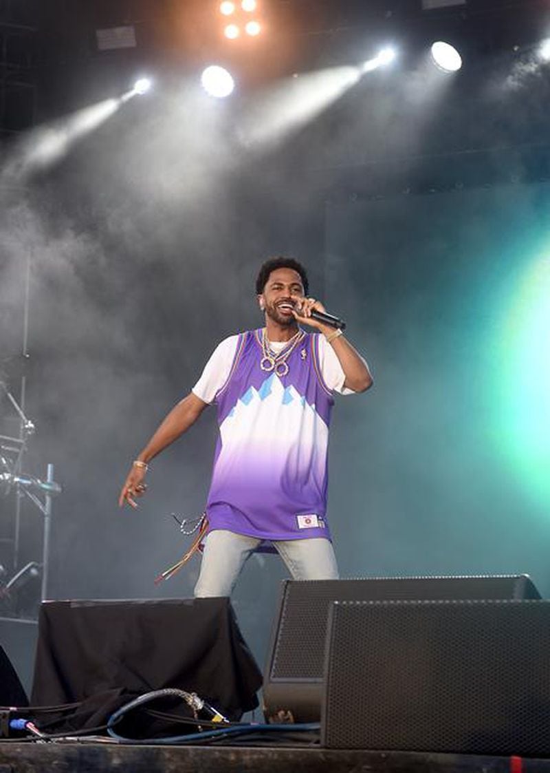 Big Sean displayed his nimble rap skills at One Musicfest. Photo: Ryon Horne/AJC