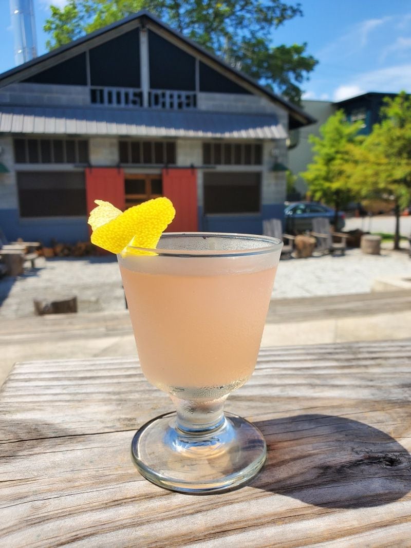 The Summertini at Wood's Chapel BBQ is a tribute to the Summerhill neighborhood. Courtesy of Wood's Chapel