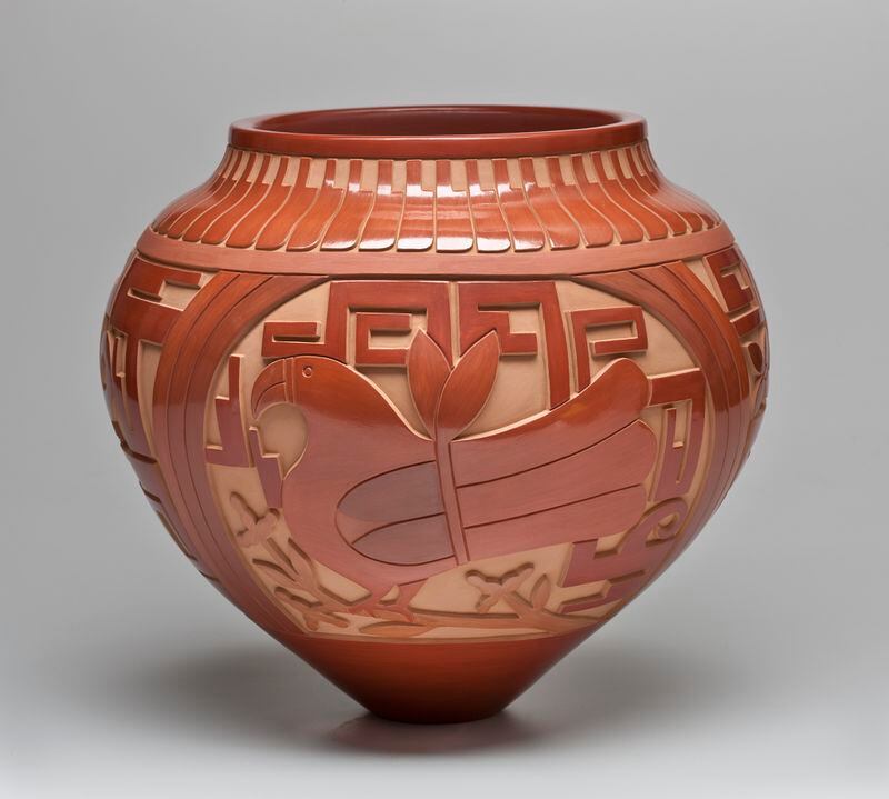 A pot my New Mexico artist Tammy Garcia from the upcoming exhibit "Indigenous Beauty" at the Michael C. Carlos Museum