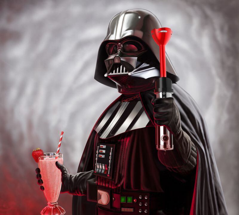 Star Wars Rogue One Darth Vader Light Saber Handheld Immersion Blender