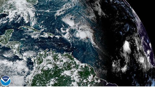 Sunday saw the formation of Tropical Storm Peter and Tropical Storm Rose in the Atlantic. Tropical Storm Peter deteriorated into a tropical depression by Tuesday afternoon while storm-shredding, upper-level winds left Tropical Storm Rose barely clinging to its tropical storm status. (NOAA - GOES-East/TNS)