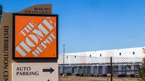 Home Depot's sales growth slowed this spring and early summer. But consumers are spending more on big-ticket items and hiring more contractors, which has helped offset the slowdown. This Home Depot distribution facility is located in Henry County. (Jenni Girtman for The Atlanta Journal-Constitution)