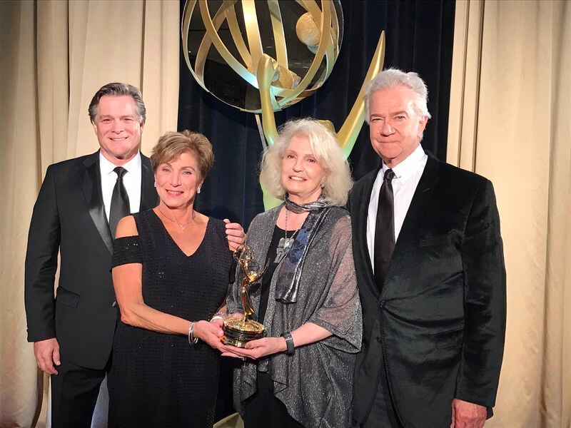 Ric Reitz, Melissa Goodman, Shay Bentley-Griffin and Wilbur Fitzgerald accepted the Southeast Emmy Governors Award in 2018 for helping secure the 2008 tax credits that propelled Georgia to a leading position in TV and film production.