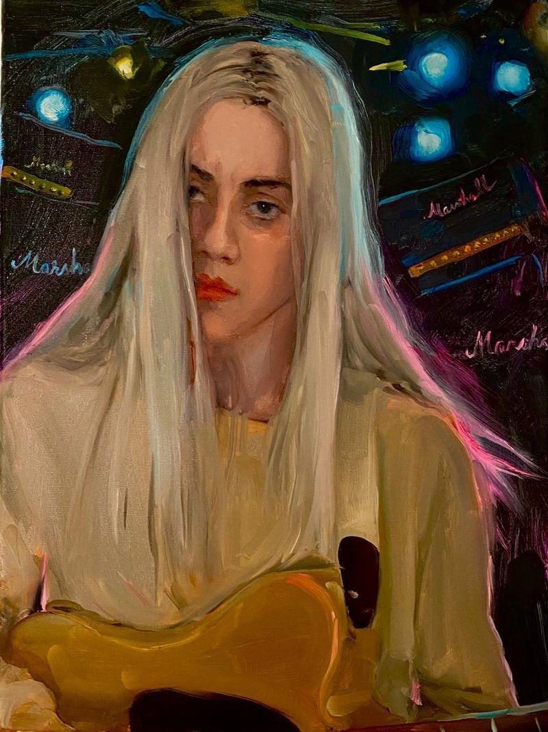“My Girlfriend as J Mascis” by Jenna Gribbon. Contributed by Howard’s