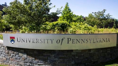 University of Pennsylvania in Philadelphia Wednesday, May 15, 2019. (AP Photo/Matt Rourke)