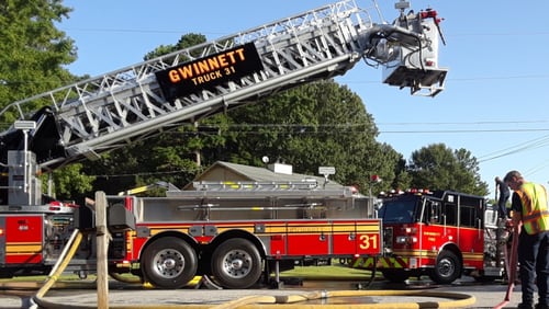 Gwinnett County Fire and Emergency Services responded to a fire at a Lawrenceville duplex Thursday morning.