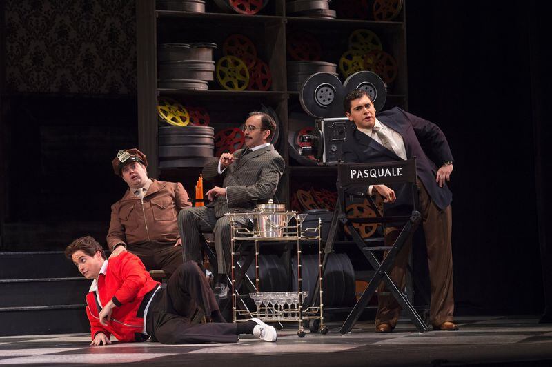 The Atlanta Opera’s upcoming production of Gaetano Donizetti’s “Don Pasquale” moves the action from 19th-century Rome to the Golden Age of Hollywood in the 1950s. Chuck Hudson also directed his Hollywood-set “Don Pasquale” at the Cincinnati Opera in 2015. CONTRIBUTED BY PHILIP GROSHONG / CINCINNATI OPERA