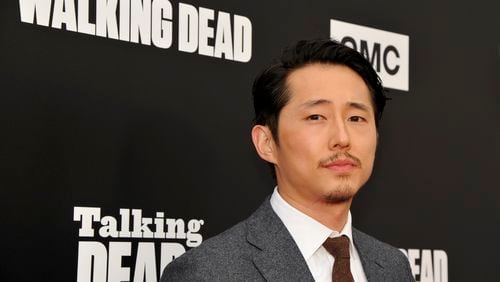 HOLLYWOOD, CA - OCTOBER 23: Actor Steven Yeun attends AMC presents "Talking Dead Live" for the premiere of "The Walking Dead" at Hollywood Forever on October 23, 2016 in Hollywood, California. (Photo by John Sciulli/Getty Images for AMC)